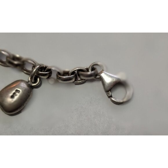 Sterling Silver Charm Bracelet Inspirational Words Marked 925 blessings - Picture 5 of 14